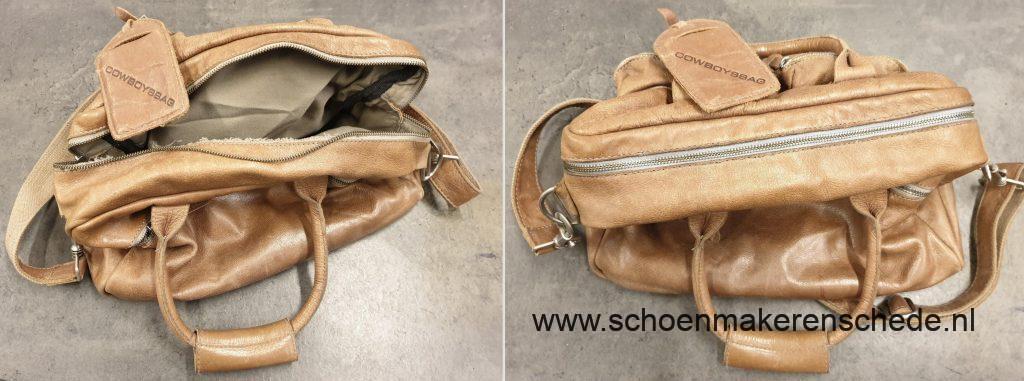 Schoenmaker Enschede - Cowboysbag nieuwe rits