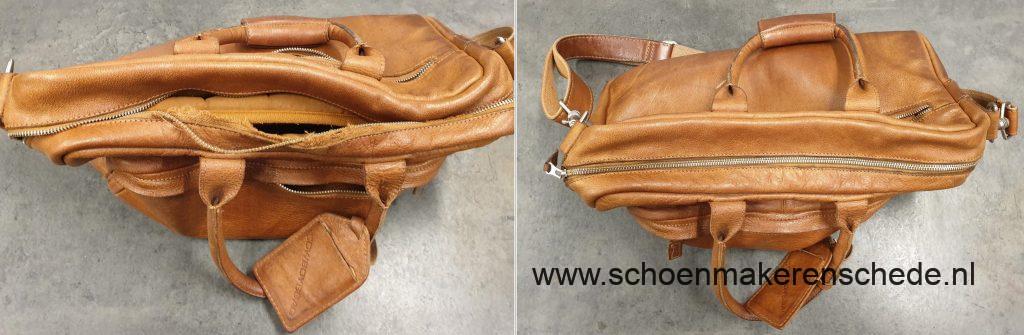 Schoenmaker Enschede - Cowboysbag nieuwe rits