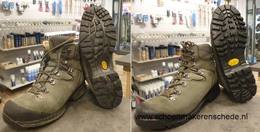 Schoenmaker Enschede - Hanwag wandelschoenen nieuwe zolen