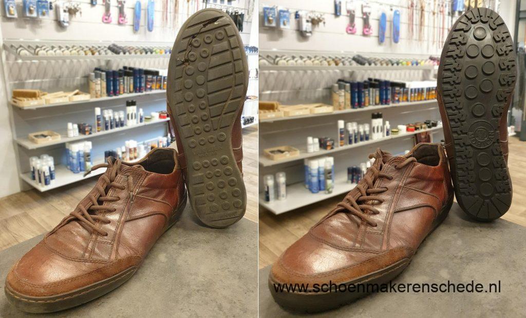 Schoenmaker Enschede - van Lier sneakers nieuwe zolen